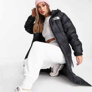SALE North Face Down Puffer Long Jacket coat with detachable hood